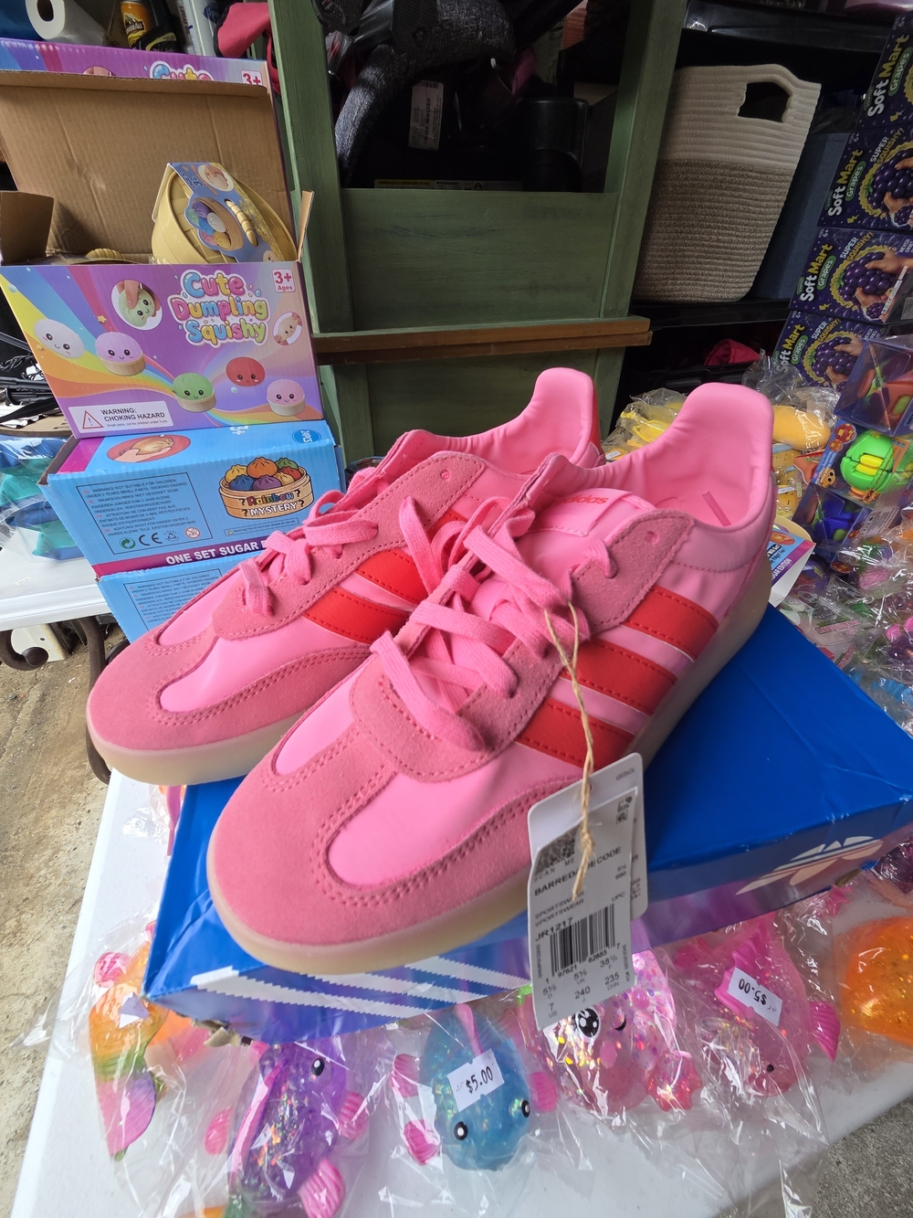 adidas Women's Pink Barreda Decode Sneakers Womans 7